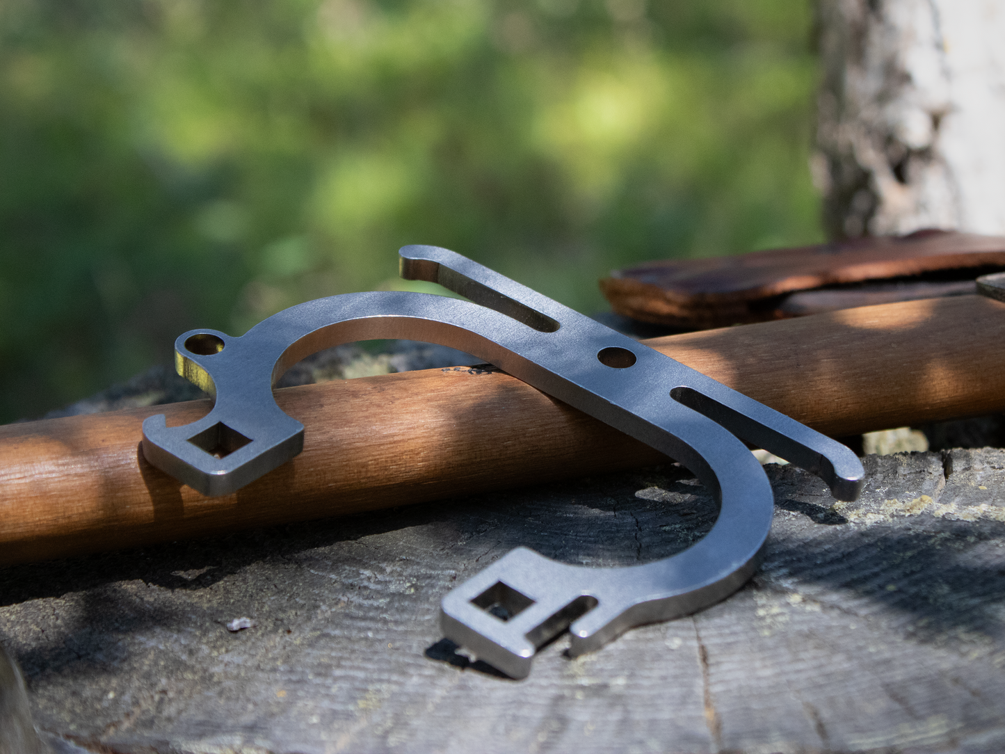 Capstone© - Camp Utility Tool (Backpack Hanger, Friction Hook, Pot Grabber and More)