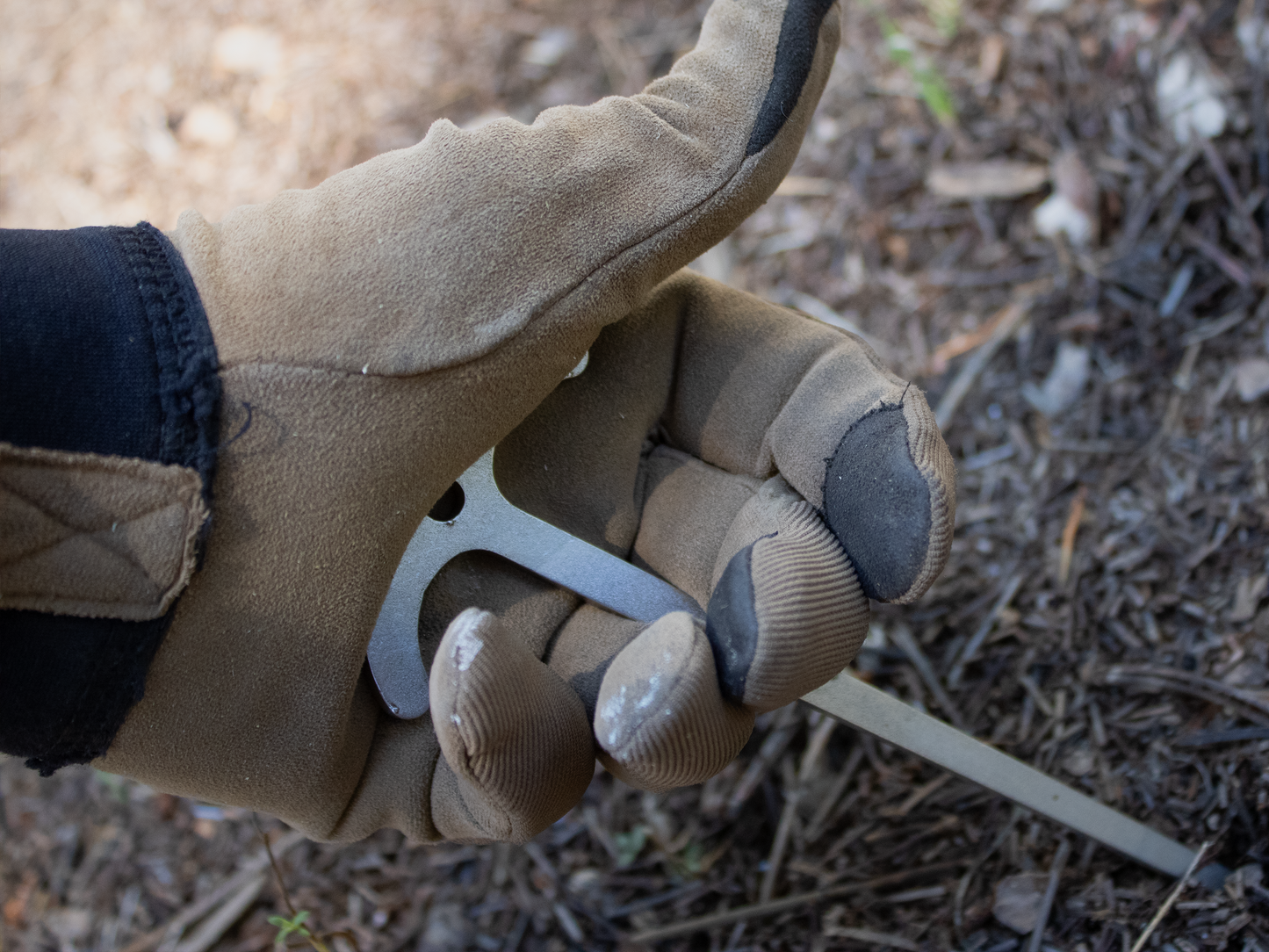 Mattock© - Tent Stake (Easy Push/Pull Design)